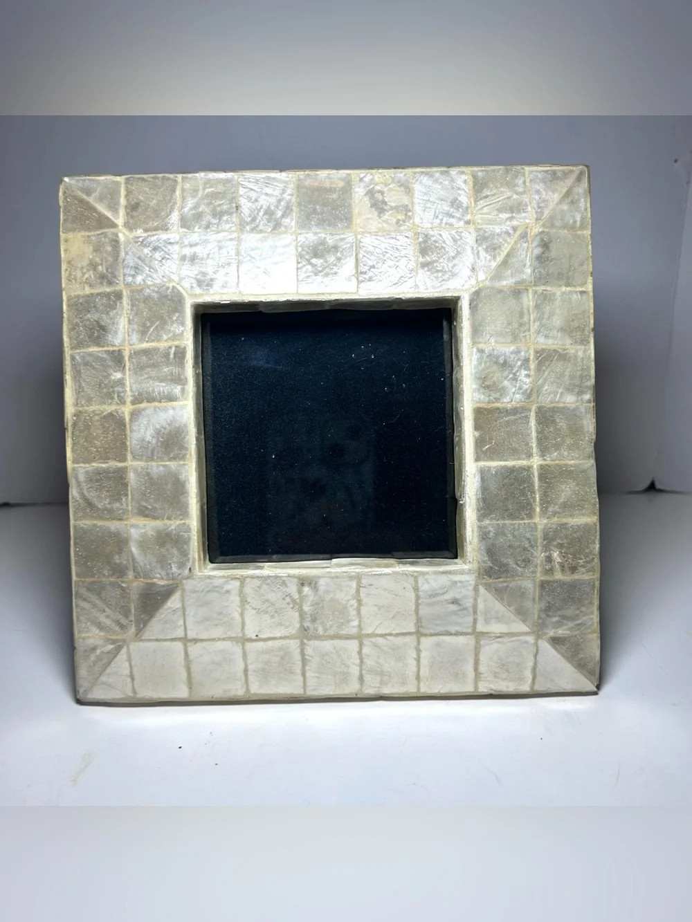 Nicole Miller Home Mother of Pearl 7”X7” Photo Frame